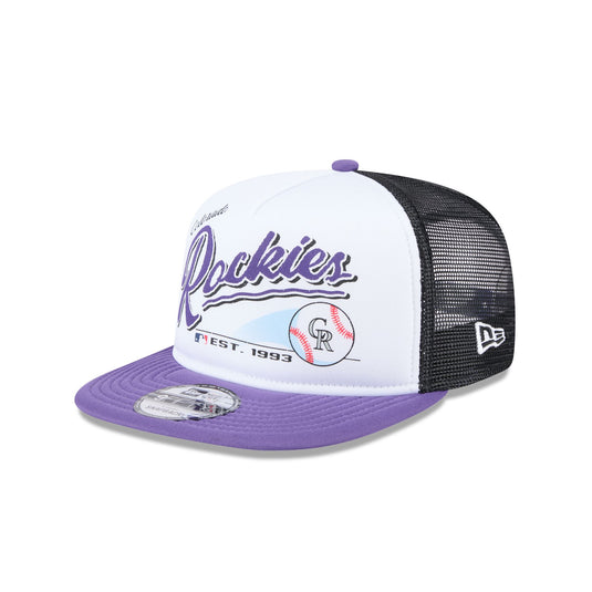 Colorado Rockies Retro Script 9FIFTY A-Frame Trucker Hat - New Era Cap