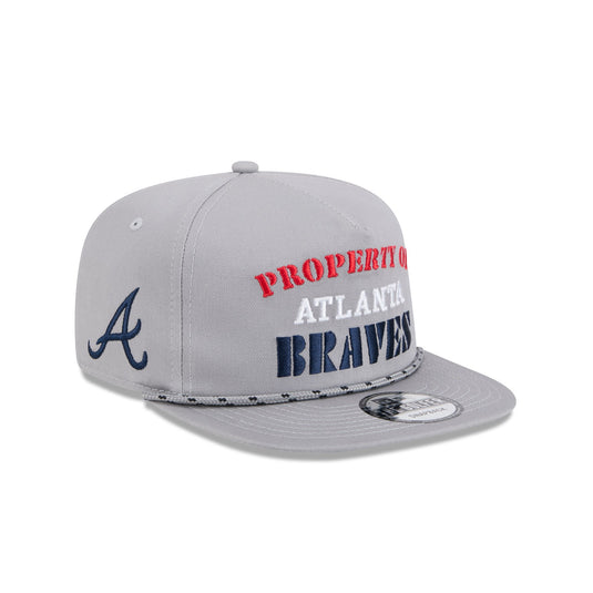 Atlanta Braves Vintage Gray Rope Golfer Hat - New Era Cap