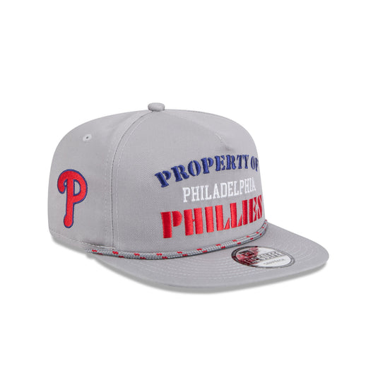 Philadelphia Phillies Vintage Gray Rope Golfer Hat - New Era Cap
