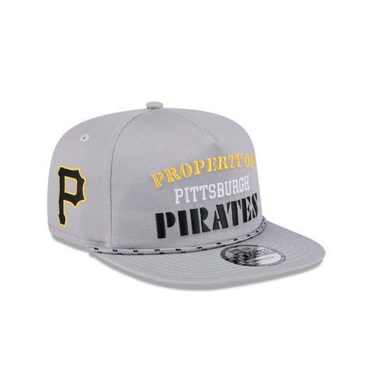 Pittsburgh Pirates Vintage Gray Rope Golfer Hat - New Era Cap
