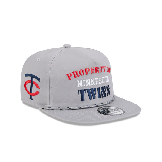 Minnesota Twins Vintage Gray Rope Golfer Hat - New Era Cap