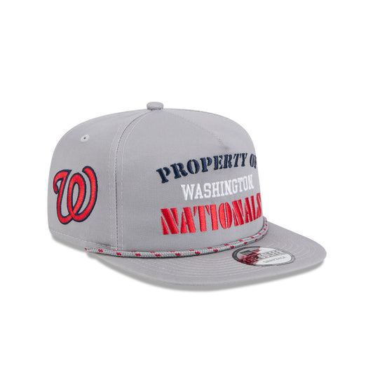 Washington Nationals Vintage Gray Rope Golfer Hat - New Era Cap