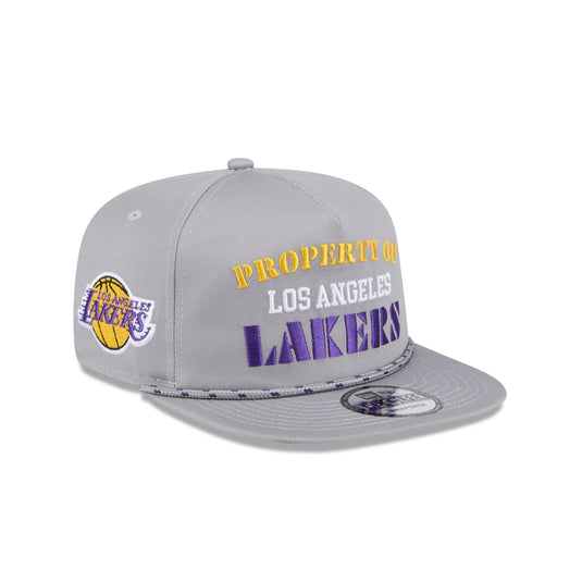 Los Angeles Lakers Vintage Gray Rope Golfer Hat - New Era Cap
