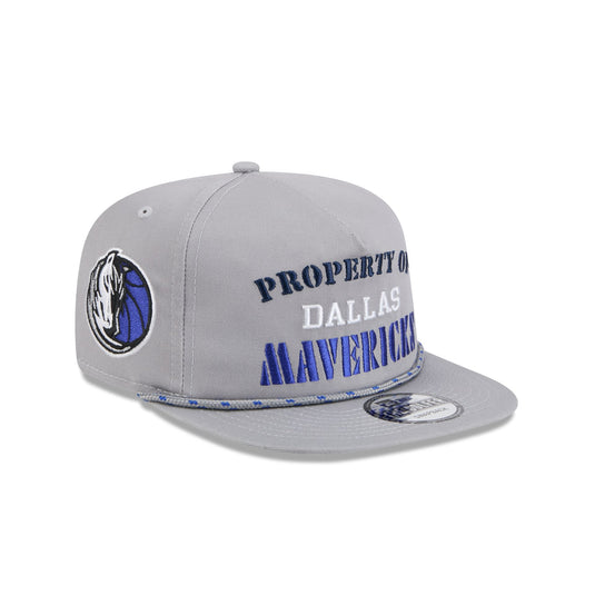 Dallas Mavericks Vintage Gray Rope Golfer Hat - New Era Cap