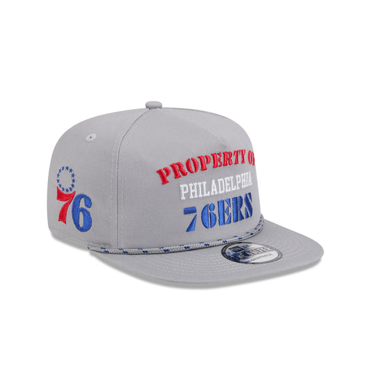 Philadelphia 76ers Vintage Gray Rope Golfer Hat - New Era Cap