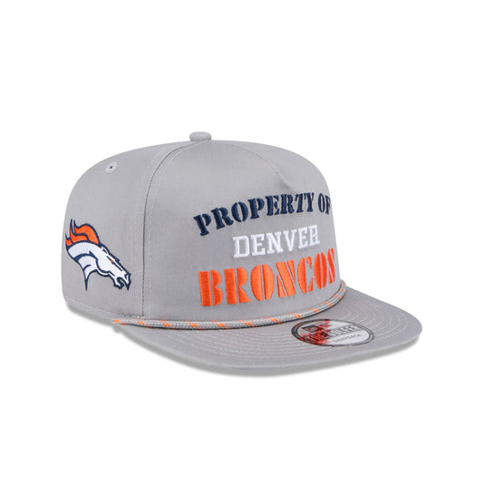 Denver Broncos Vintage Gray Rope Golfer Hat - New Era Cap