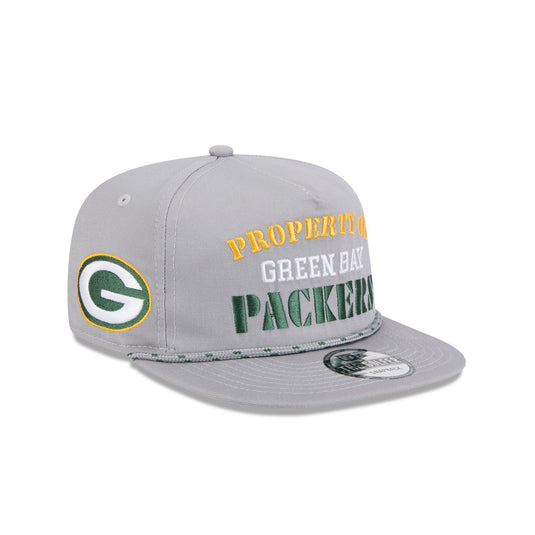 Green Bay Packers Vintage Gray Rope Golfer Hat - New Era Cap