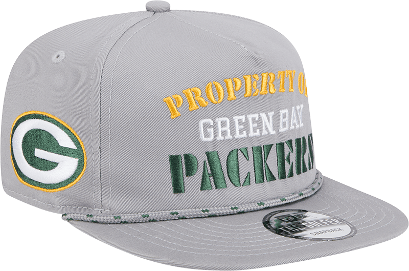Green Bay Packers Vintage Gray Rope Golfer Hat