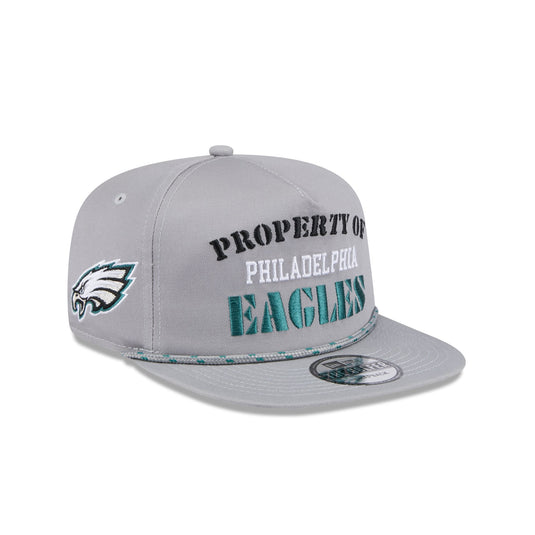 Philadelphia Eagles Vintage Gray Rope Golfer Hat - New Era Cap