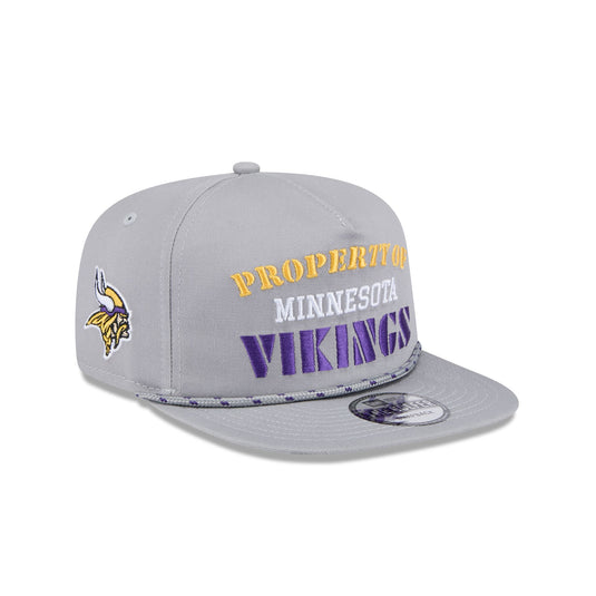 Minnesota Vikings Vintage Gray Rope Golfer Hat - New Era Cap