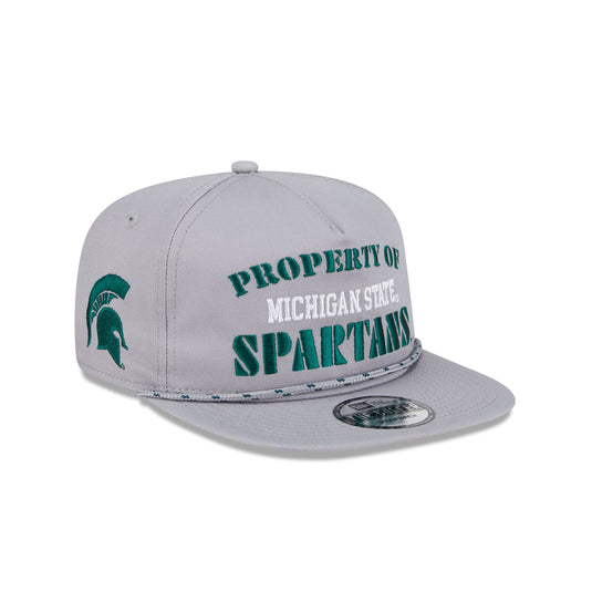 Michigan State Spartans Vintage Gray Rope Golfer Hat - New Era Cap