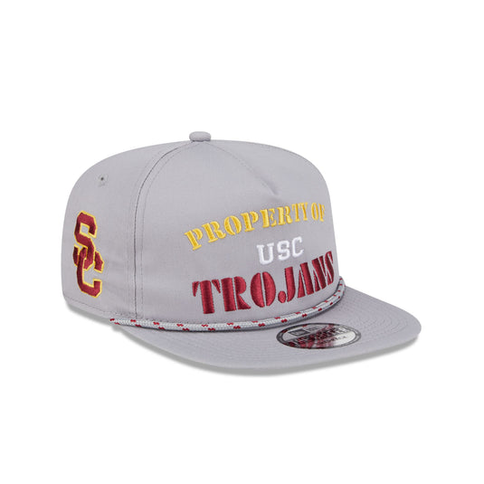 USC Trojans Vintage Gray Rope Golfer Hat - New Era Cap