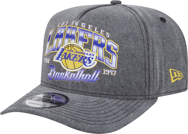 Los Angeles Lakers Washed 9FIFTY A-Frame Snapback Hat