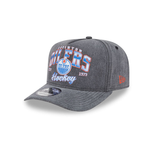 Edmonton Oilers Washed 9FIFTY A-Frame Snapback Hat - New Era Cap