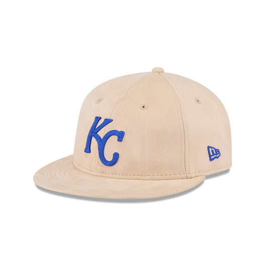 Kansas City Royals Stone Suede Retro Crown 9FIFTY Snapback Hat - New Era Cap