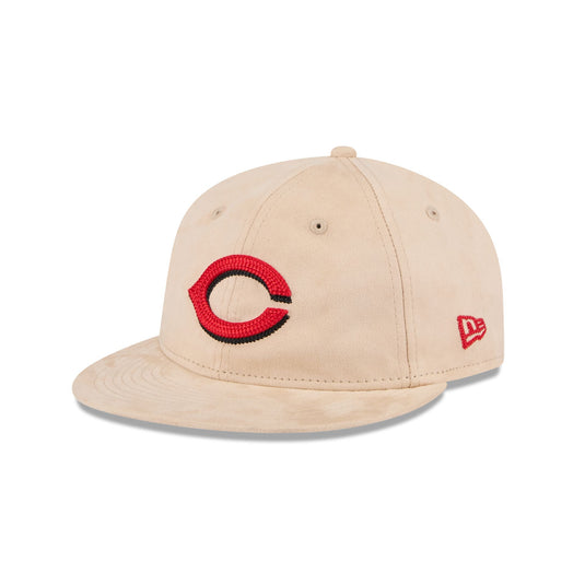 Cincinnati Reds Stone Suede Retro Crown 9FIFTY Snapback Hat - New Era Cap