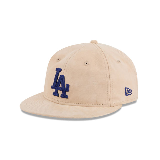 Los Angeles Dodgers Stone Suede Retro Crown 9FIFTY Snapback Hat - New Era Cap