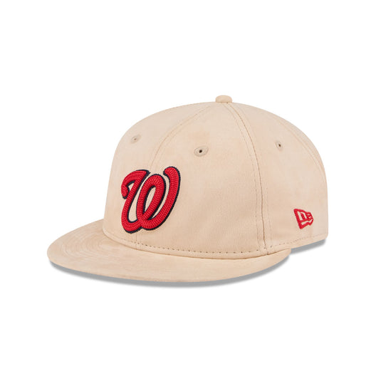 Washington Nationals Stone Suede Retro Crown 9FIFTY Snapback Hat - New Era Cap