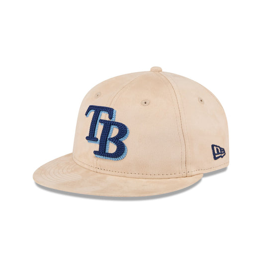 Tampa Bay Rays Stone Suede Retro Crown 9FIFTY Snapback Hat - New Era Cap