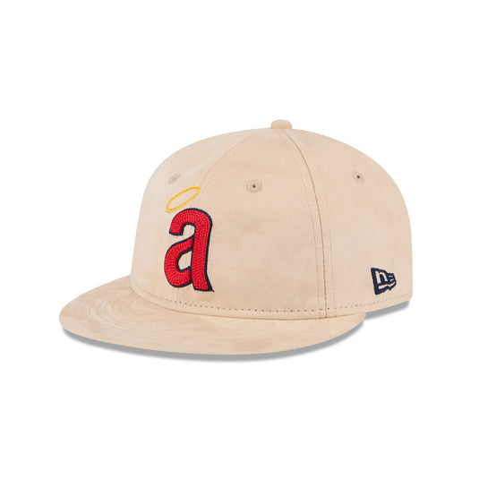 Los Angeles Angels Stone Suede Retro Crown 9FIFTY Snapback Hat - New Era Cap