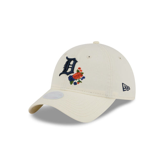 Detroit Tigers Women's Floral Stitch 9TWENTY Adjustable Hat - New Era Cap