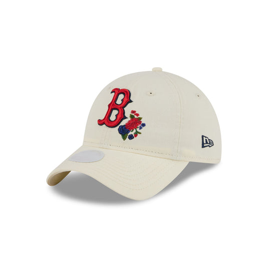 Boston Red Sox Women's Floral Stitch 9TWENTY Adjustable Hat - New Era Cap