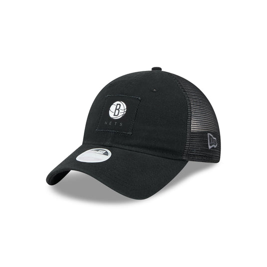 Brooklyn Nets Women's Square Stitch 9TWENTY Trucker Hat - New Era Cap
