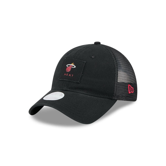 Miami Heat Women's Square Stitch 9TWENTY Trucker Hat - New Era Cap