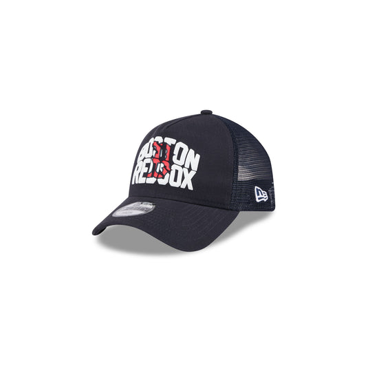 Boston Red Sox Kids Chalk 9FORTY A-Frame Trucker Hat - New Era Cap