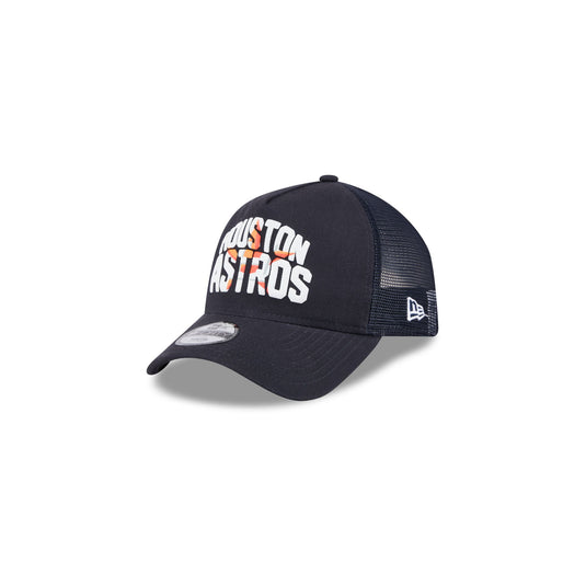 Houston Astros Kids Chalk 9FORTY A-Frame Trucker Hat - New Era Cap