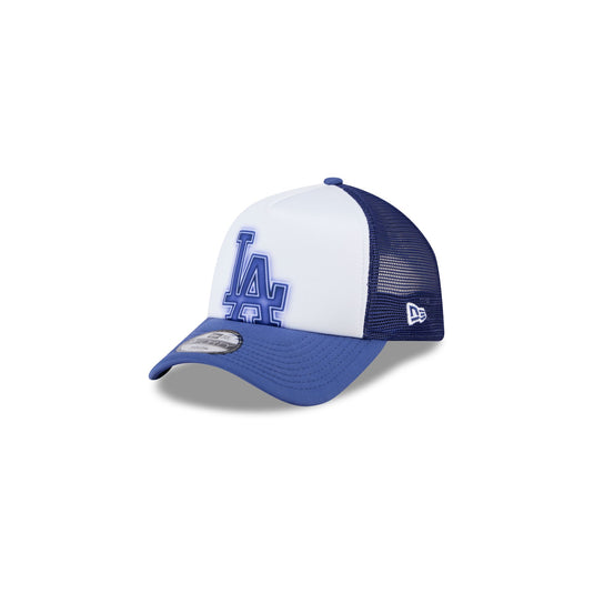 Los Angeles Dodgers Kids Painted 9FORTY A-Frame Trucker Hat - New Era Cap