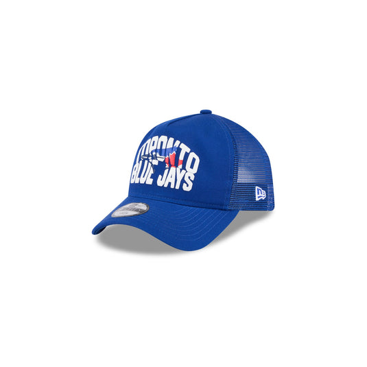 Toronto Blue Jays Kids Chalk 9FORTY A-Frame Trucker Hat - New Era Cap