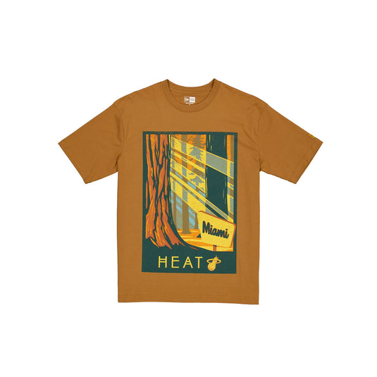 Miami Heat 2025 All-Star Game Victory Grove Light Bronze T-Shirt - New Era Cap