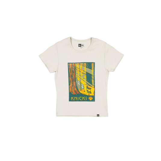 New York Knicks 2025 All-Star Game Victory Grove Women's Stone T-Shirt - New Era Cap