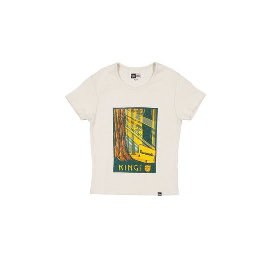 Sacramento Kings 2025 All-Star Game Victory Grove Women's Stone T-Shirt - New Era Cap