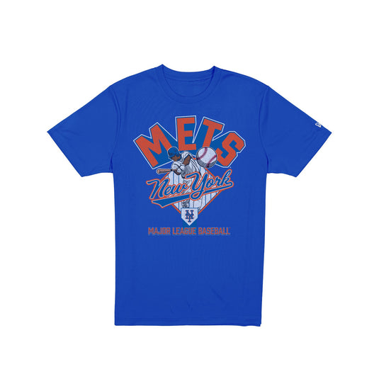 New York Mets 2025 Batting Practice Blue T-Shirt - New Era Cap