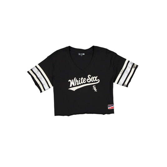 Chicago White Sox Throwback Cropped Women's T-Shirt - New Era Cap