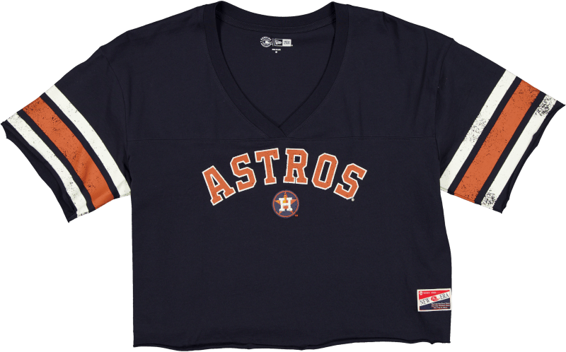 Houston Astros Throwback Cropped Women's T-Shirt