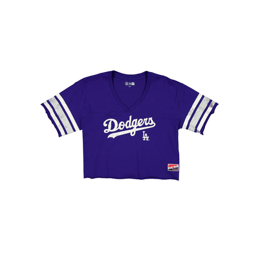 Los Angeles Dodgers Throwback Cropped Women's T-Shirt - New Era Cap