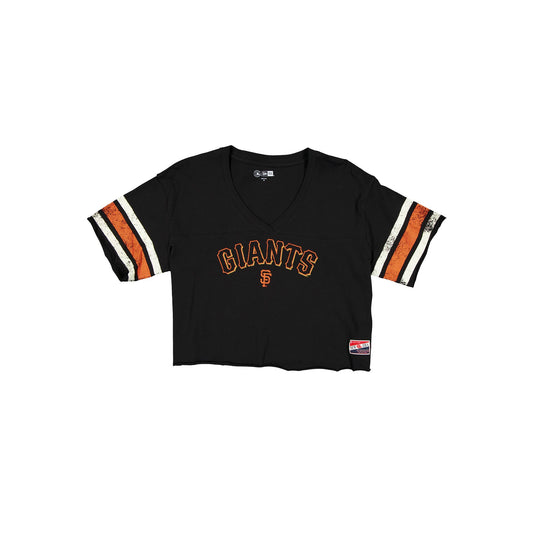 San Francisco Giants Throwback Cropped Women's T-Shirt - New Era Cap