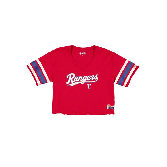 Texas Rangers Throwback Cropped Women's T-Shirt - New Era Cap