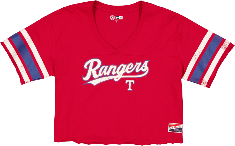 Texas Rangers Throwback Cropped Women's T-Shirt