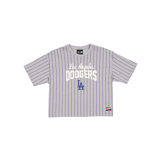 Los Angeles Dodgers Throwback Pinstripe Women's T-Shirt - New Era Cap