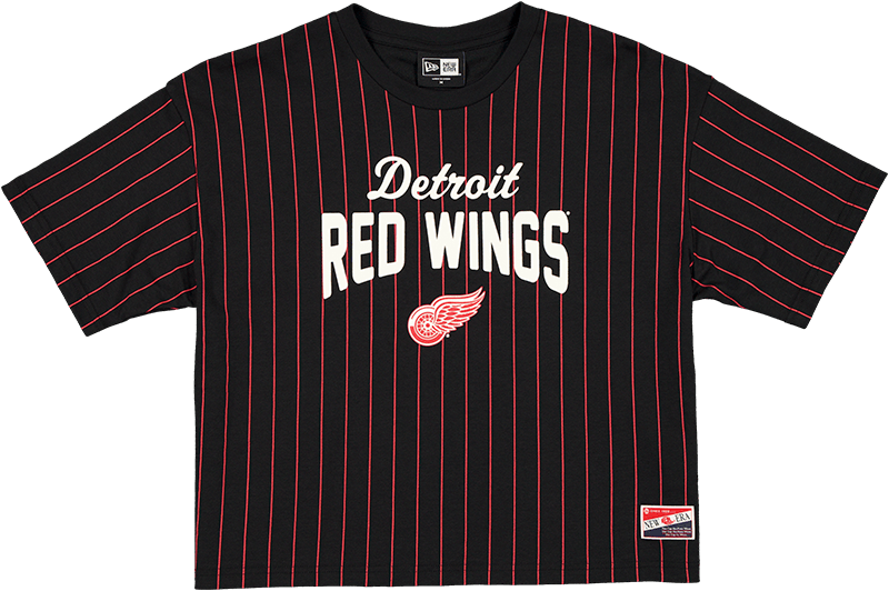 Detroit Red Wings Throwback Pinstripe Women's T-Shirt