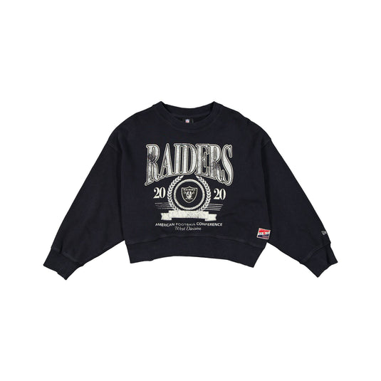 Las Vegas Raiders Throwback Women's Crewneck - New Era Cap