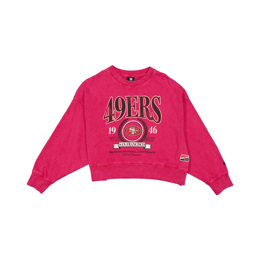 San Francisco 49ers Throwback Women's Crewneck - New Era Cap