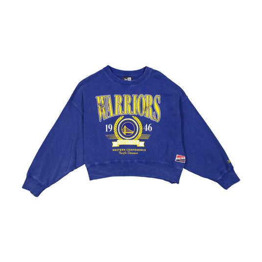 Golden State Warriors Throwback Women's Crewneck - New Era Cap