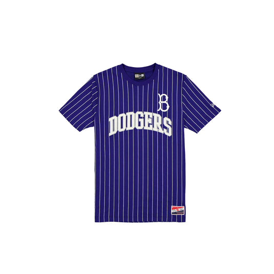 Brooklyn Dodgers Throwback Pinstripe Wordmark T-Shirt - New Era Cap