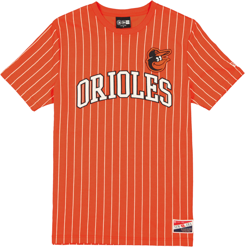 Baltimore Orioles Throwback Pinstripe Wordmark T-Shirt