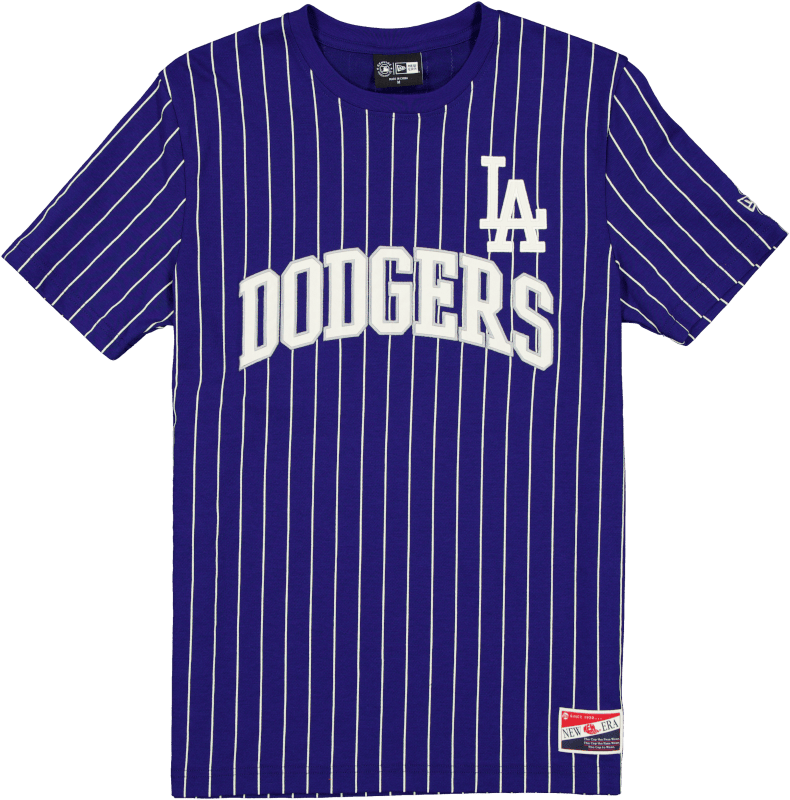 Los Angeles Dodgers Throwback Pinstripe Wordmark T-Shirt